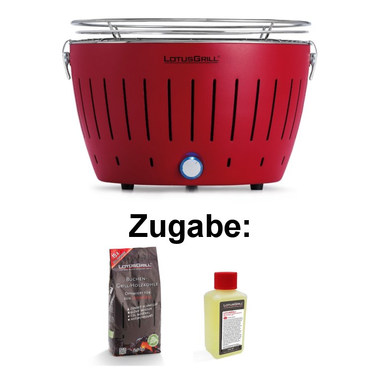 LotusGrill feuerrot