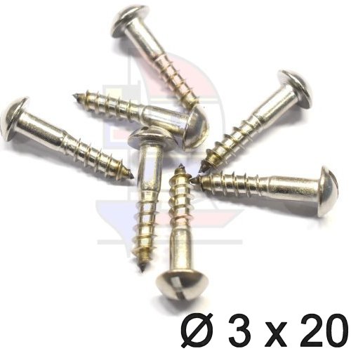 Halbrundkopfschraube 3 (DIN 96) 20mm