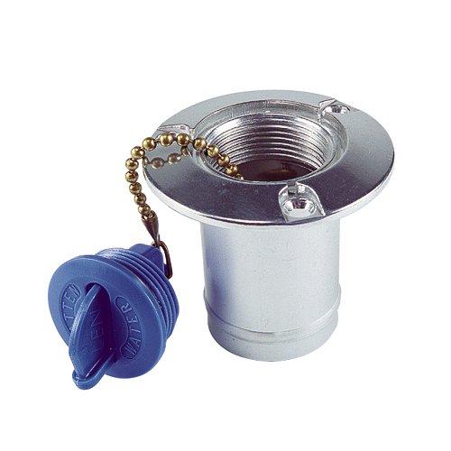 Tankstutzen 1 1/2 Zoll Bronze verchromt