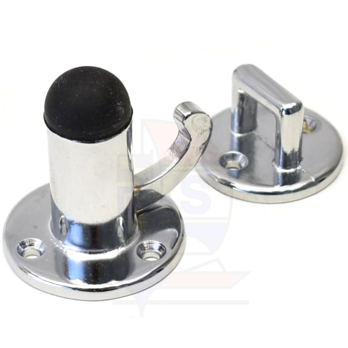 Türhaken Messing verchromt