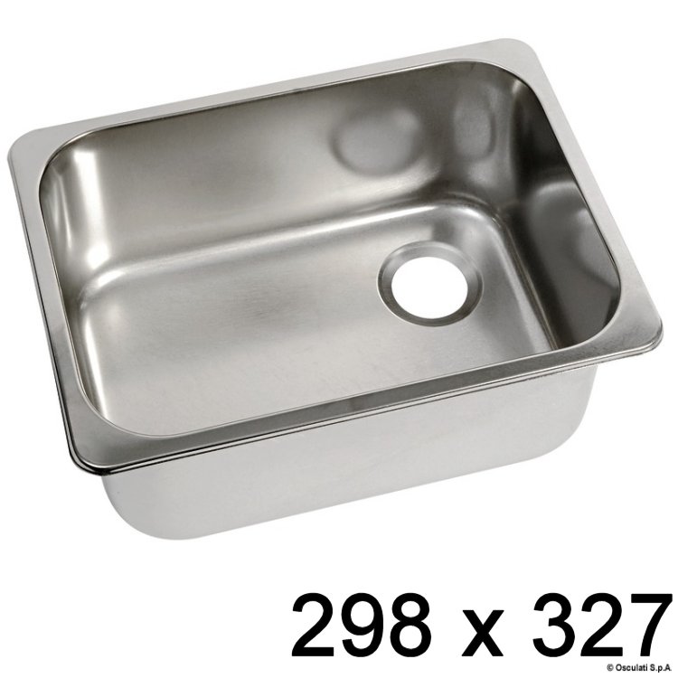 Spülbecken Niro eckig 298 x 327