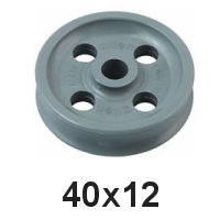 Holt Allen Seilscheibe Acetal 40 x 12 gelocht HA 215