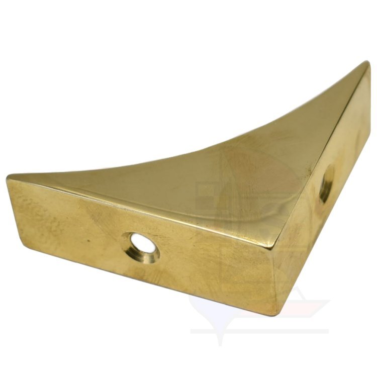 Zierecke 54mm Messing