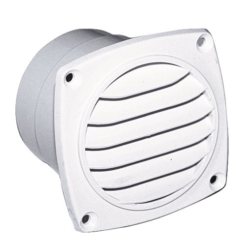Belüftungsblende mit Schlauchanschluß weiß