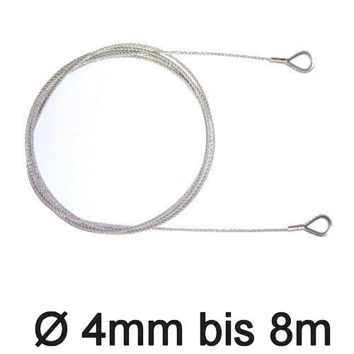 Trapez-Wante mit Kauschen 4mm flex bis 8m