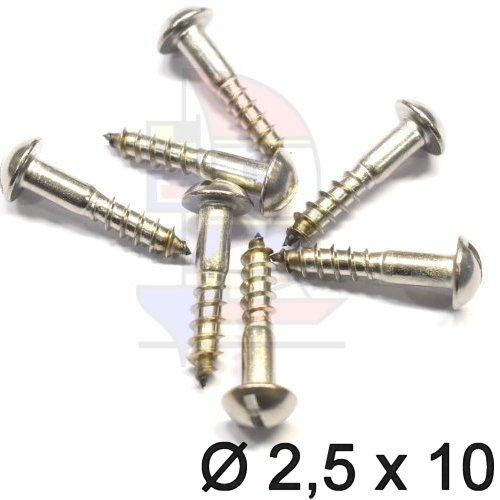 Halbrundkopfschraube 2,5 (DIN 96) 10mm