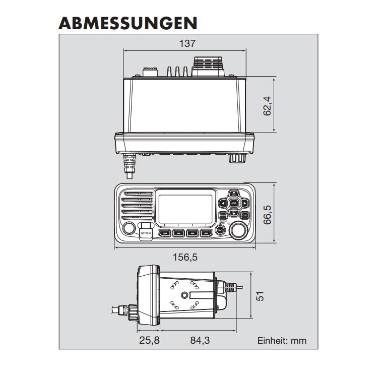Icom UKW Seefunkanlage IC-M330GE