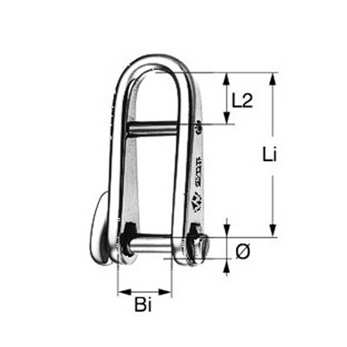 Wichard Schäkel Schlüssel Steg 6mm