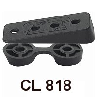 Clamcleat CL 818 Schrägsockel mit Gegenplatte