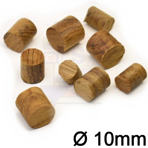 100 St. Teakholzpfropfen 10mm