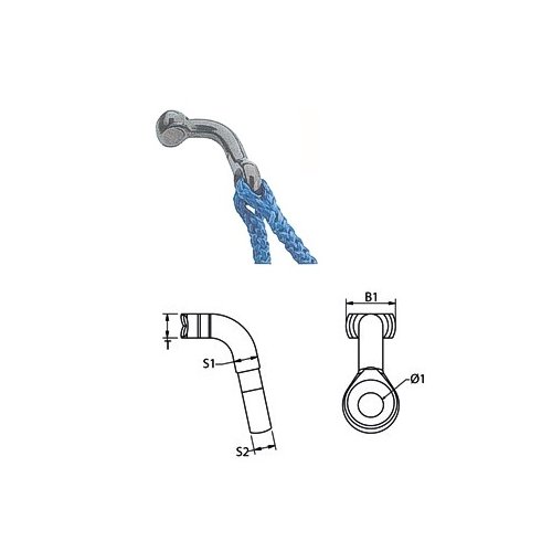 T-Terminal mit Auge 3mm