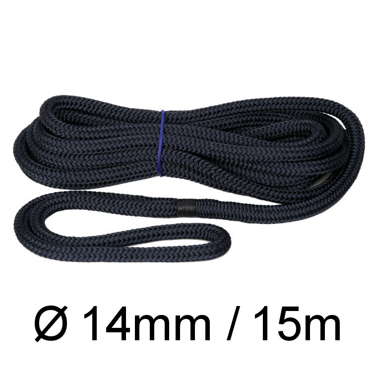 Festmacher Quickline 14 mit Auge 15m schwarz