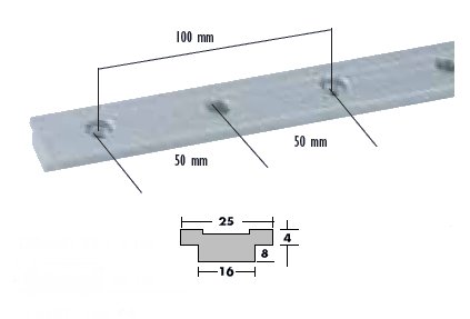 Genuaschiene 25 x 4 / 150