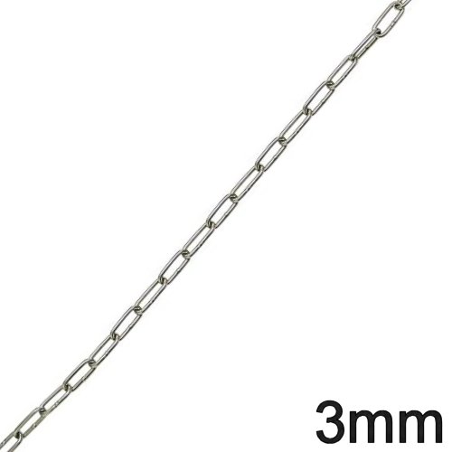 Kette Edelstahl langgliedrig 3mm
