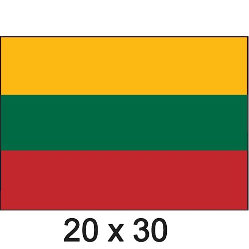Flagge Gastland Litauen 20x30