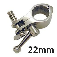 Rohrmittelgelenkstück aufklappbar mit Knebel 22mm