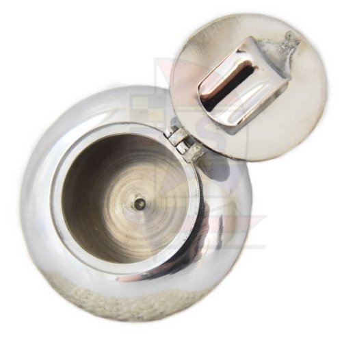 Klappascher 60 Messing verchromt