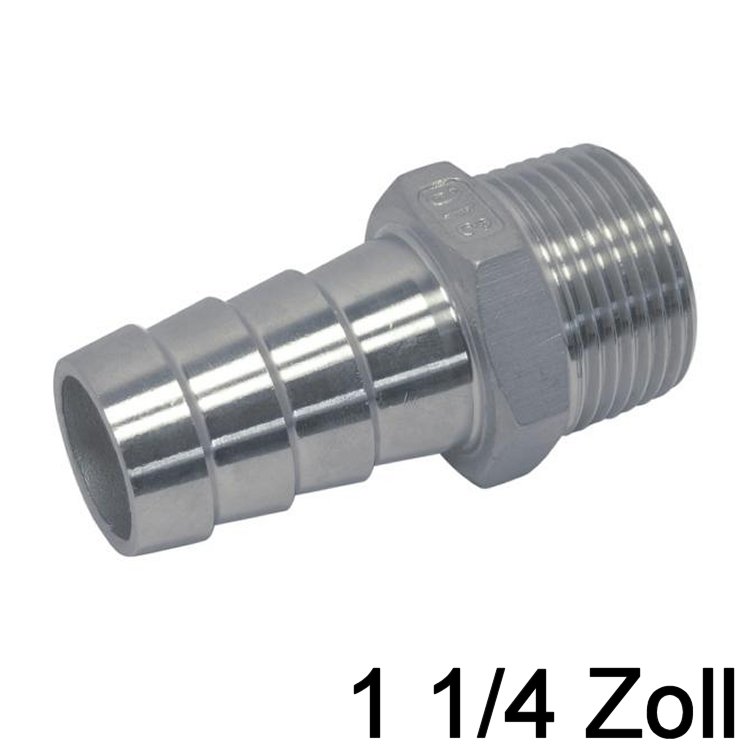 Schlauchtülle Außengewinde Edelstahl