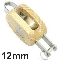 Holz Block 1fach + Unterbügel 12mm