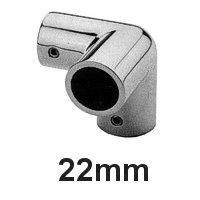 Relingsbeschlag Winkelstück Edelstahl 3W 22
