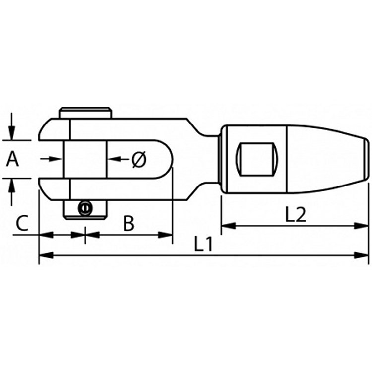 Bluewave Gabelterminal Cone 4mm