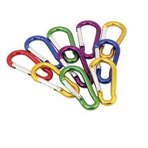 Karabinerhaken Alu bunt