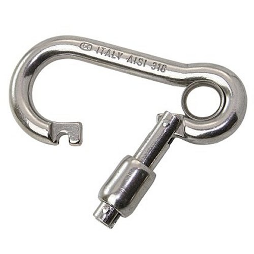 Karabinerhaken außen öffnend mit Kausch 8 x 80mm