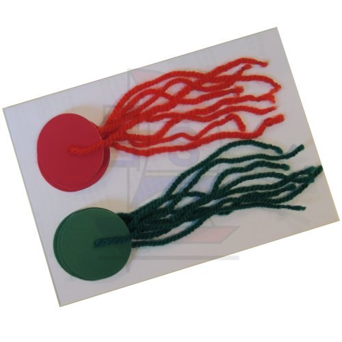 Segel-Trimmfäden selbstklebend rot / grün