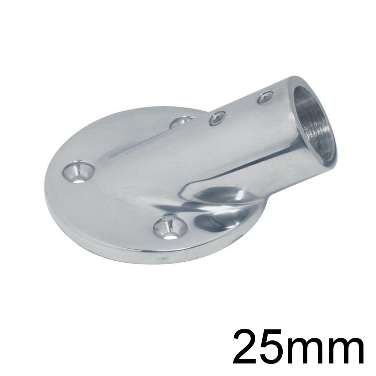 Rohrendbeschlag Edelstahl R 25 / 30