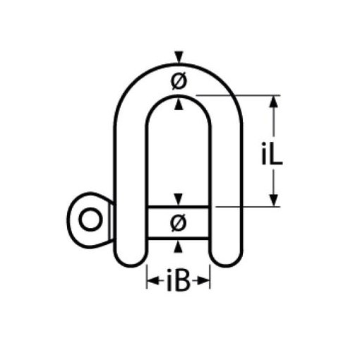 Schäkel Edelstahl gerade 5mm