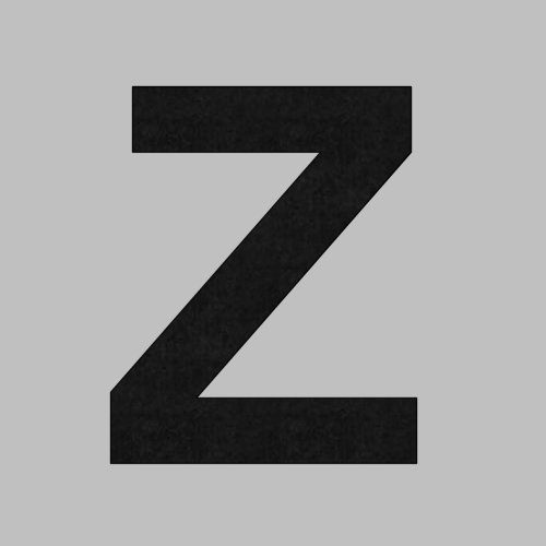 Klebebuchstabe 100mm schwarz Z