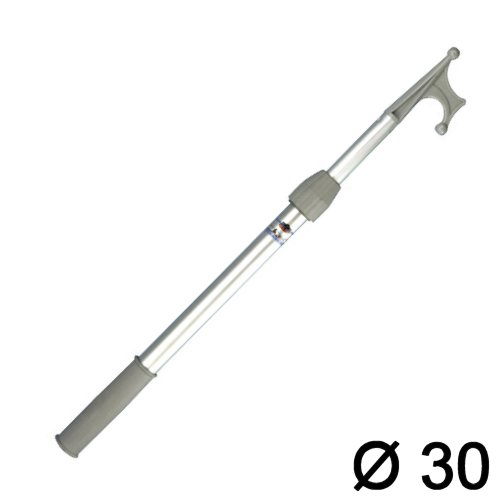Bootshaken grau 30mm / 120-210cm