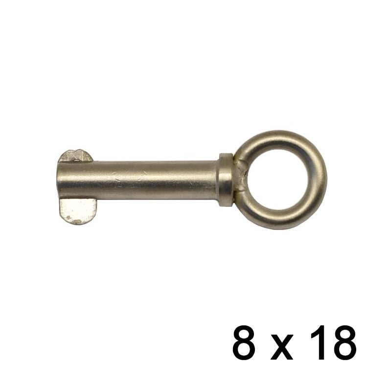 Splintbolzen Klappnase mit Ring 8 x 18