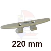 Belegklampe 2 Befestigungen 220mm silber