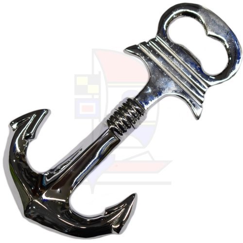 Flaschenöffner Anker Typ II Messing verchromt