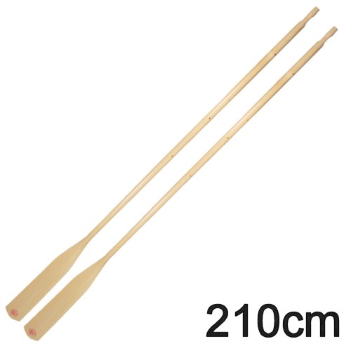 1 Paar Bootsriemen Holz 210cm