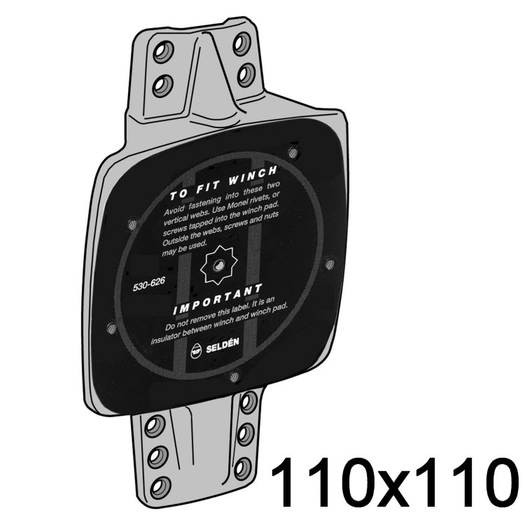 Selden Fallwindenfundament 110 x 110mm