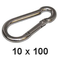 Karabinerhaken 10 x 100mm