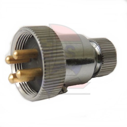 Stecker 3A MS vernickelt 4pol.