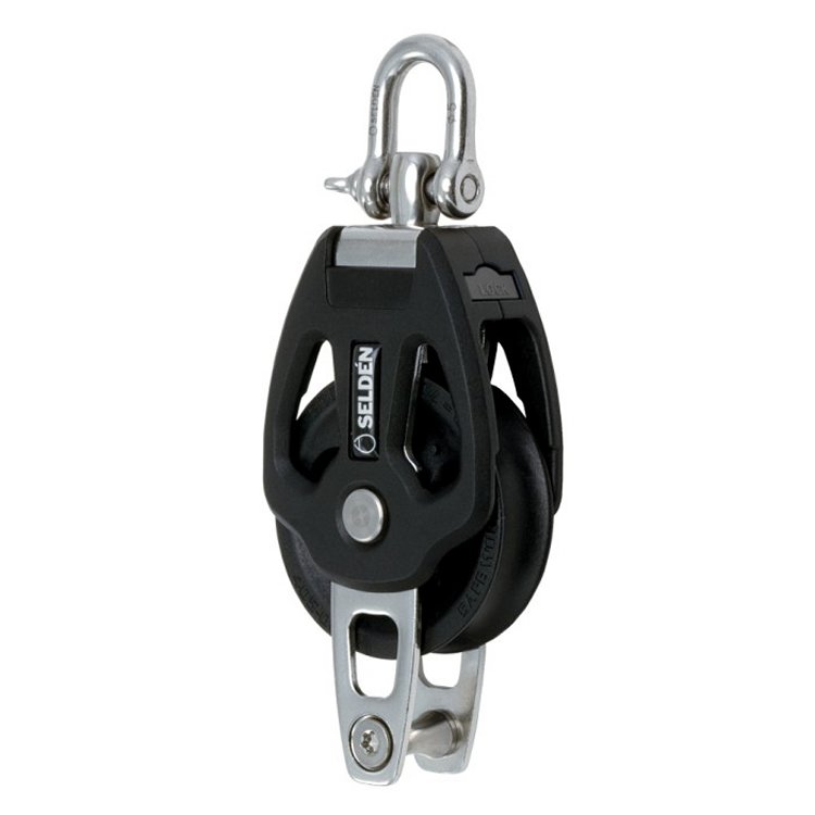 Selden Block 1fach + Unterbügel 10mm 405-001-02