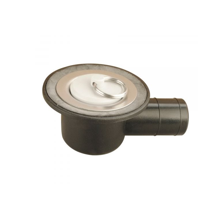 Waschbecken-Ablauf gewinkelt schwarz