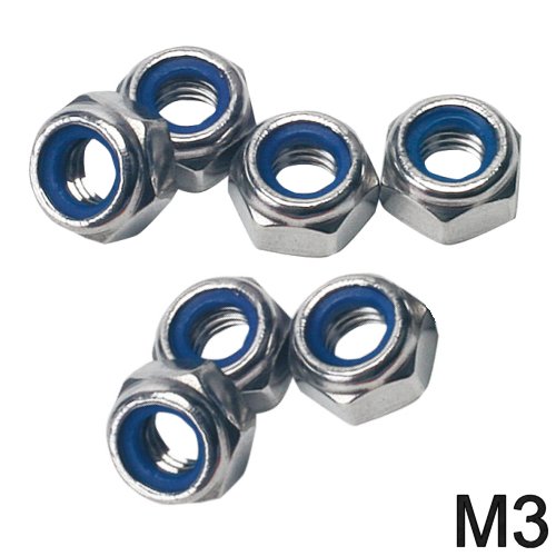 Stopmutter Edelstahl V4A (DIN 985) M3