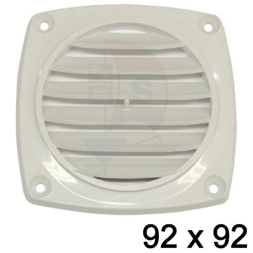 Belüftungsblende weiß 92 x 92
