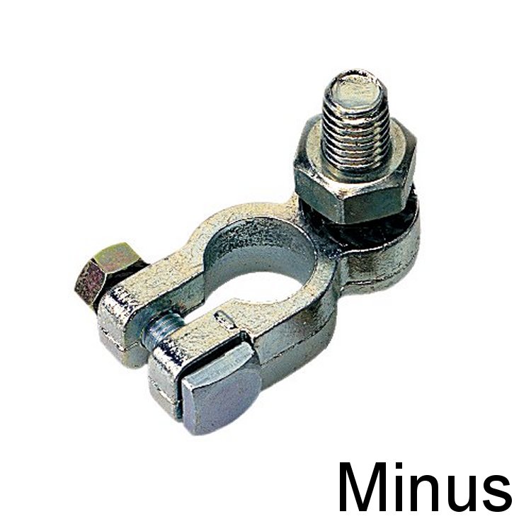 Polklemme Standard Minuspol M10