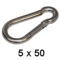 Karabinerhaken 5 x 50mm