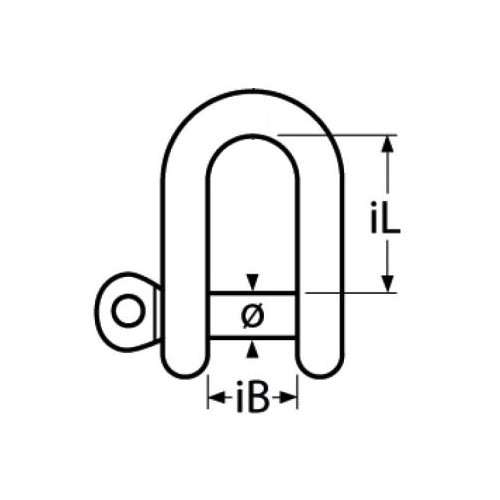 Petersen Schäkel gerade 5mm