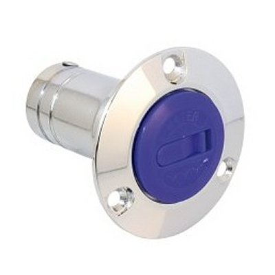 Tankstutzen 1 1/2 Zoll Bronze verchromt