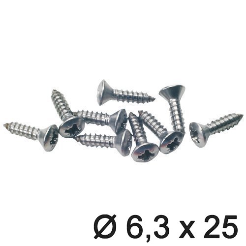 Linsensenkkopf 6,3 (Knipping DIN 7983) 25mm