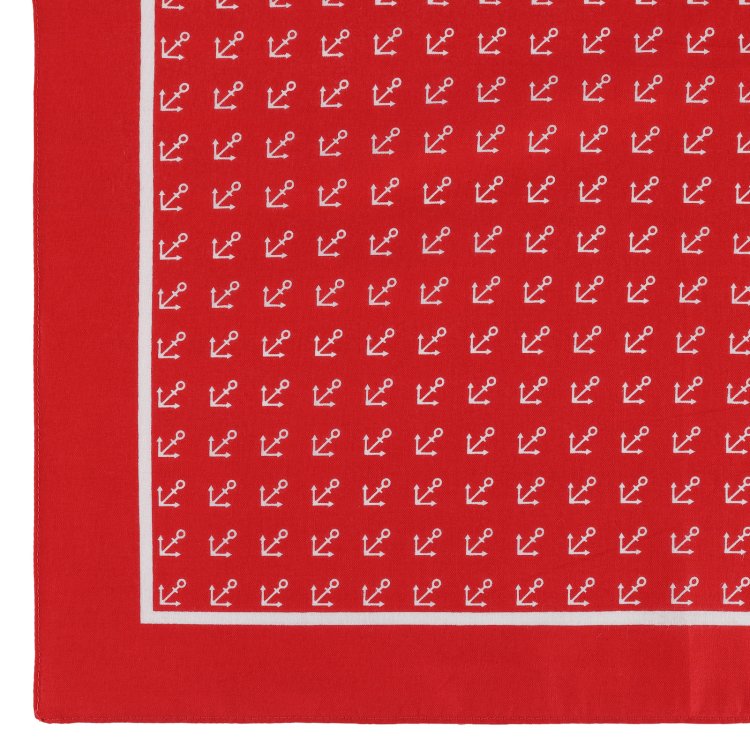Vierecktuch Anker 54 x 54 rot