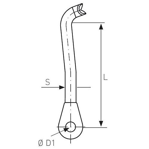 Bartels T-Terminal mit Auge T4-70